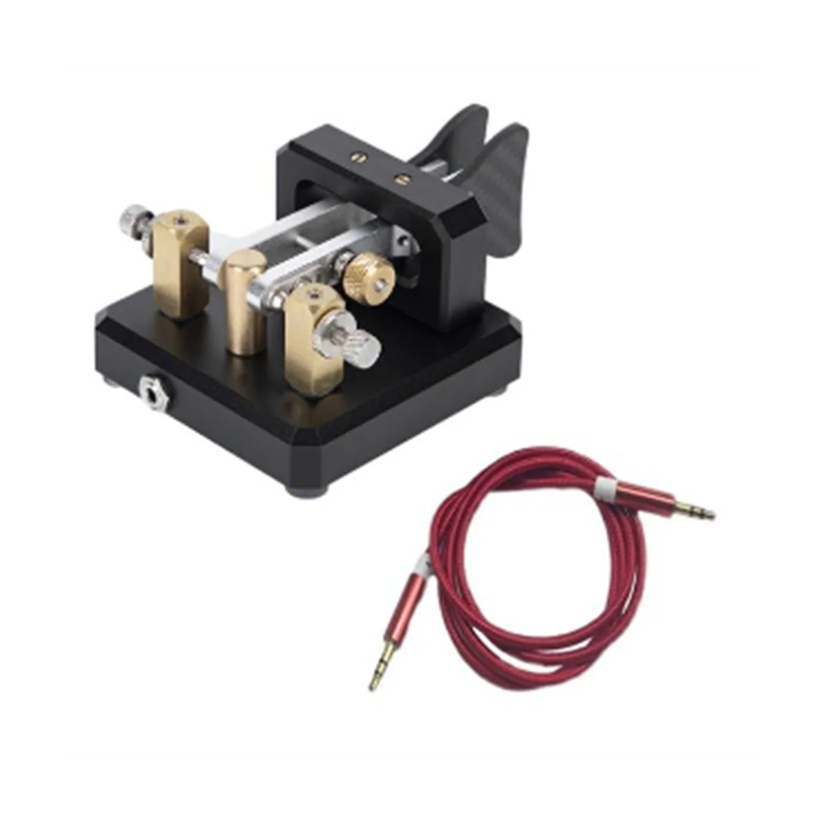 

Automatic Morse Dual-Paddle Telegraph Key CW Key for Ham Radio Users for Amateur HAM RADIO CW Paddle Key Amateur Black