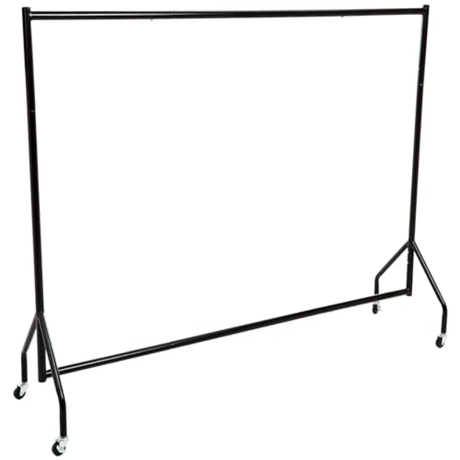 

Heavy Duty Portable Rolling Garment Rack Hanging Clothes Organizer Rail for Display and Storage Easy to Assemble 72 x 60 Inch B