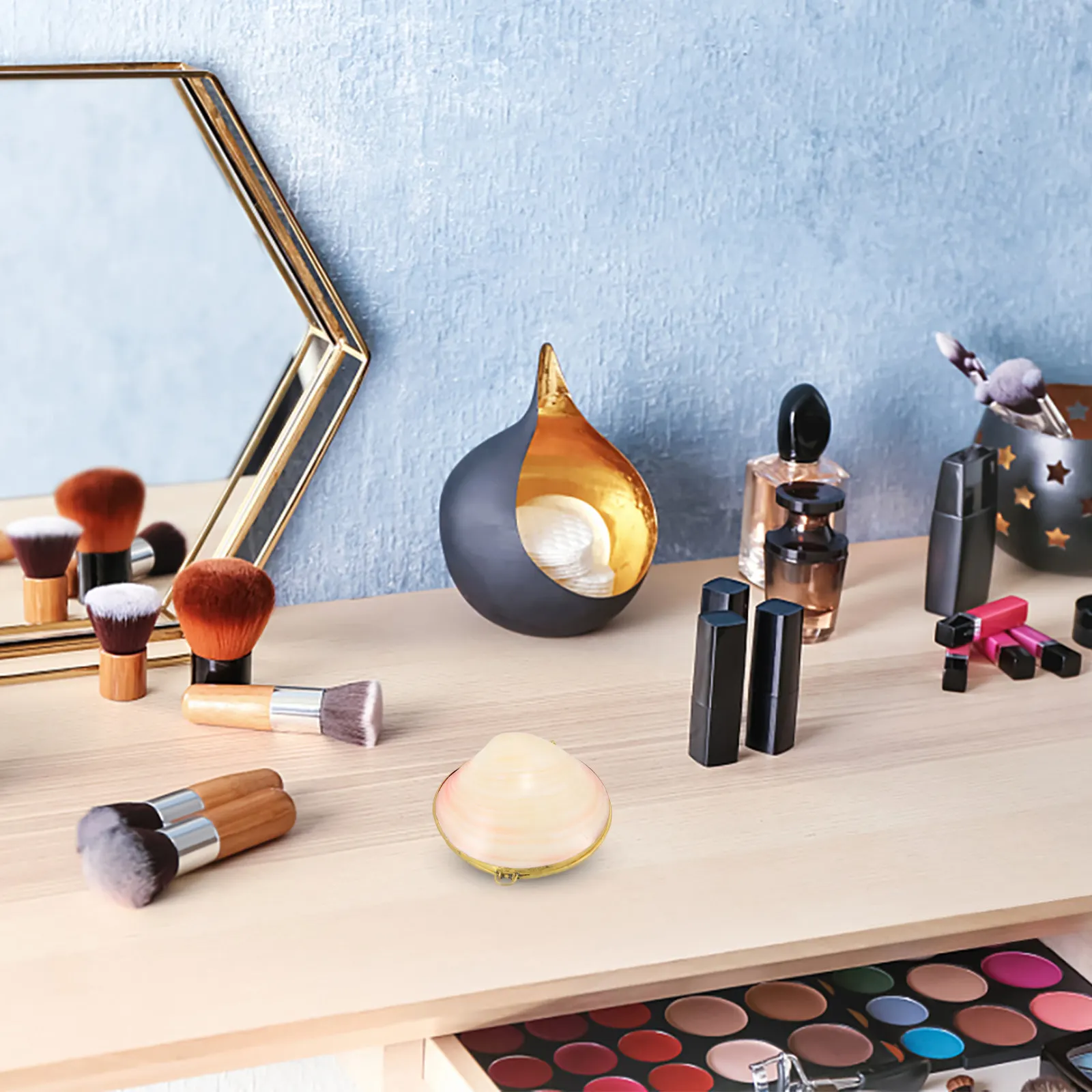 

Shell Jewelry Box Shape Storage Case Necklace Ring Organizer Jewelry Keeper Perfect Gift Small Candy Box