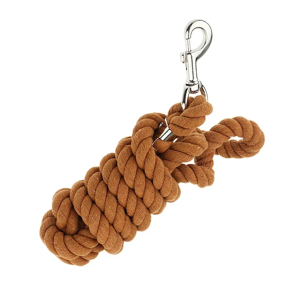 20mm Extra Spessore 2.5m Cavallo Corde Principali Tessuto di Cotone Equitazione Rein Cavalli Intrecciati Cavallo Rein Catena Bridle Guinzaglio Leader