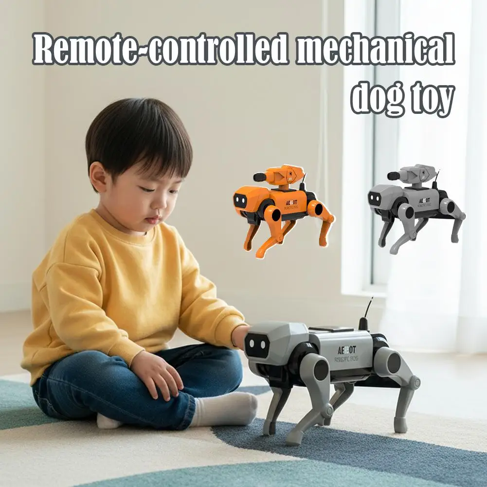 New mechanical dog toy children's remote control assembly model toy science education toy gift