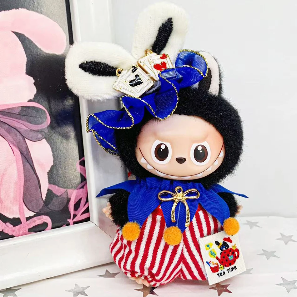

Mini Labubu 4.0 Clothes Circus Costume Set Clown Clothing For 10.5cm Labubu V4 Doll Clothes Outfit Accessories Clown Clothing