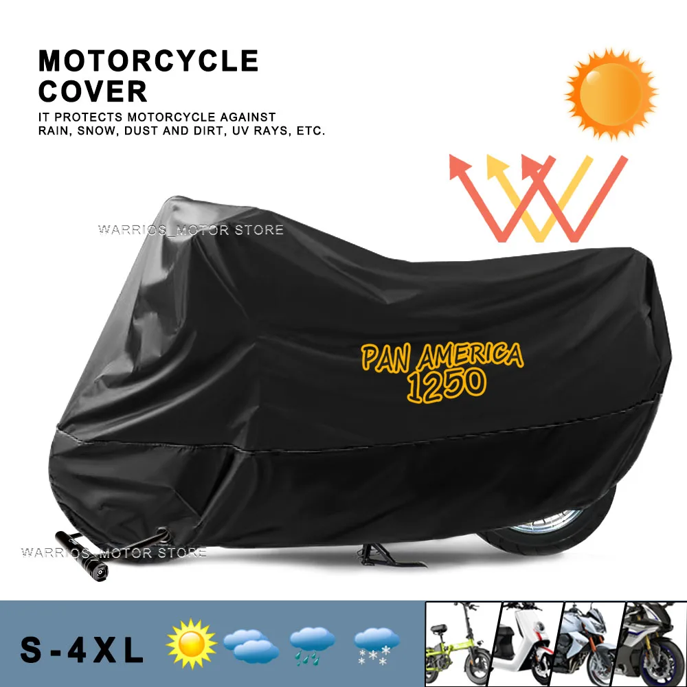 

Motorcycle Cover UV Protection Dustproof Snowproof Motorcycle Waterproof Cover For PAN AMERICA 1250 S PA1250 PAN AMERICA1250 S