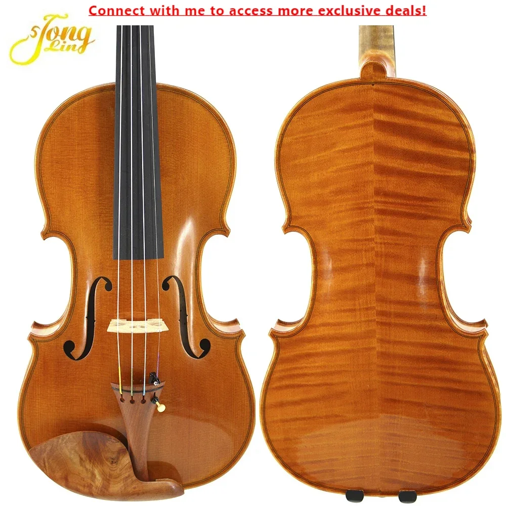 

Nice Sound Professional Old Europe Solid Wood Material Violin Making Factory