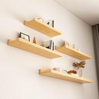 Wall Mounted Storage Rack Toothbrush Holder Rack Stylish Bathroom Floating Shelves Organizer with Strong Load-bearing for Modern