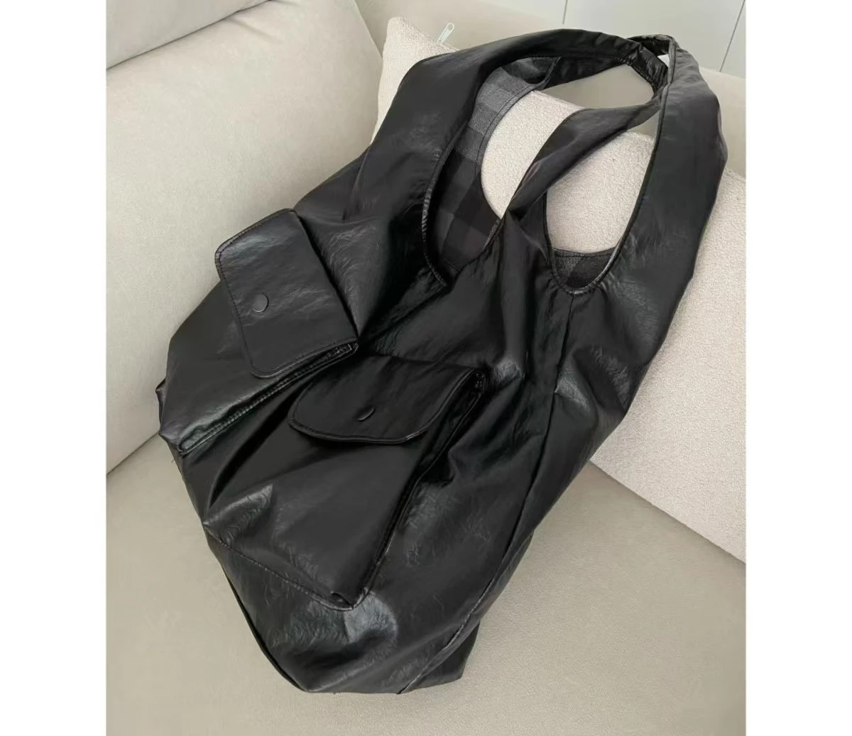 

Женская большая сумка 2025, модная новая сумка через плечо большой вместимости, простая офисная женская сумка в евро-американском стиле