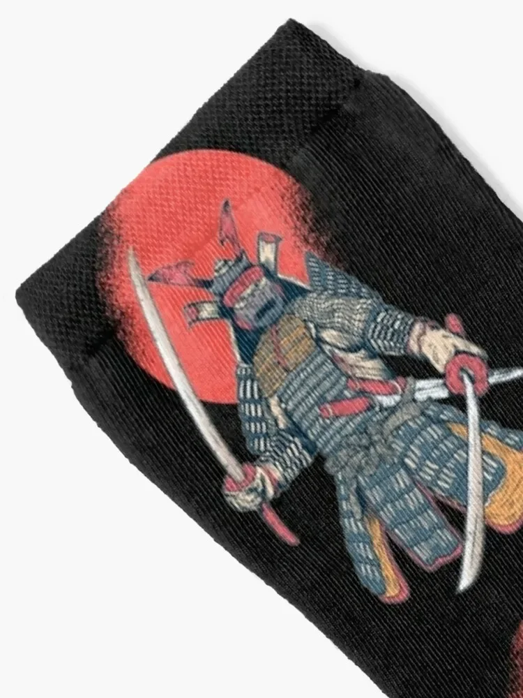 Japanese samurai, samurai warrior Socks funny gift Stockings man winter Toe sports Men's Socks Luxury Women's