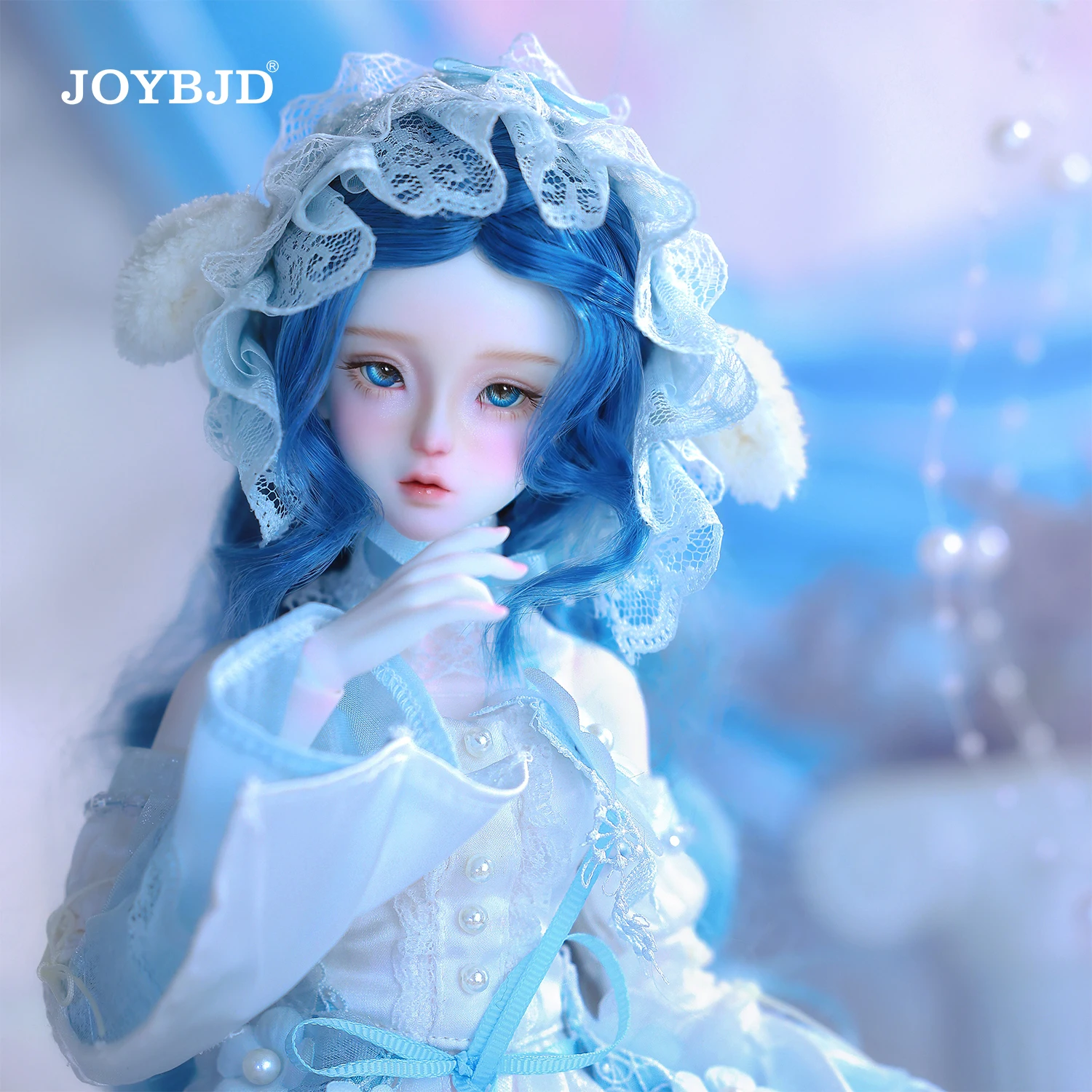 

JOYBJD Aveline 1/4 BJD кукла полный комплект C Muxi Body светло-голубая одежда океанский эльф ручной работы фигурка из смолы наряд парик