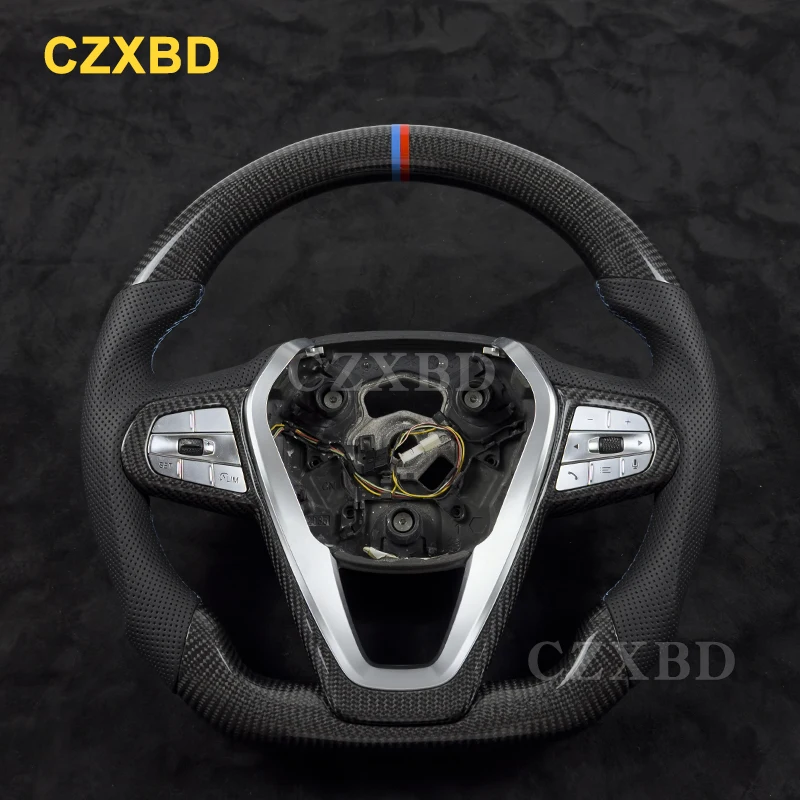 

For BMW G20 Real Carbon Fiber Steering Wheel High Quality Leather Sport Wheel Customized