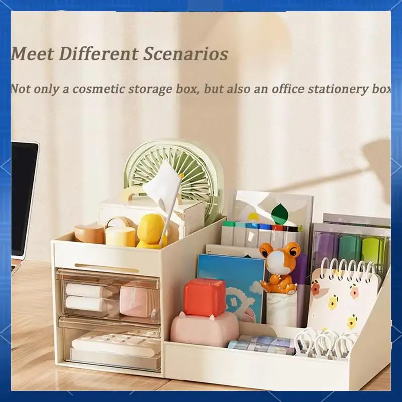 

AA77 Cosmetic Organizer With Clear Drawer Countertop Organizer For Cosmetics, Lotion,Lipstick Ideal For Dressers Or Bathrooms