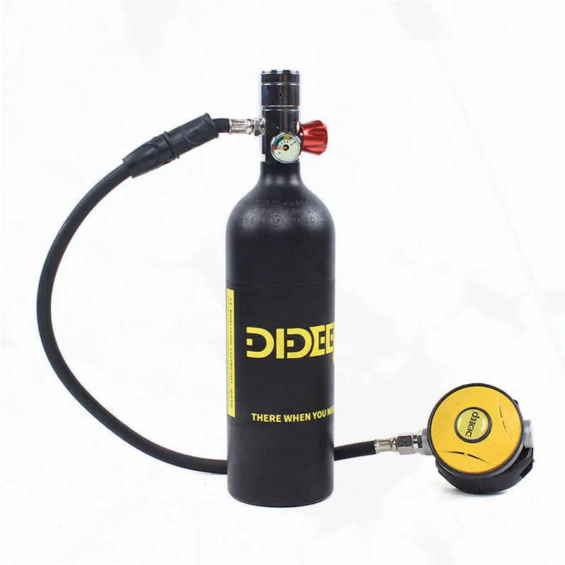 1L Mini Scuba Oxygen Cylinder Diving Air Tank Kit Snorkeling Breathing Equipment Underwater Breath Cylinder Oxygen Tank