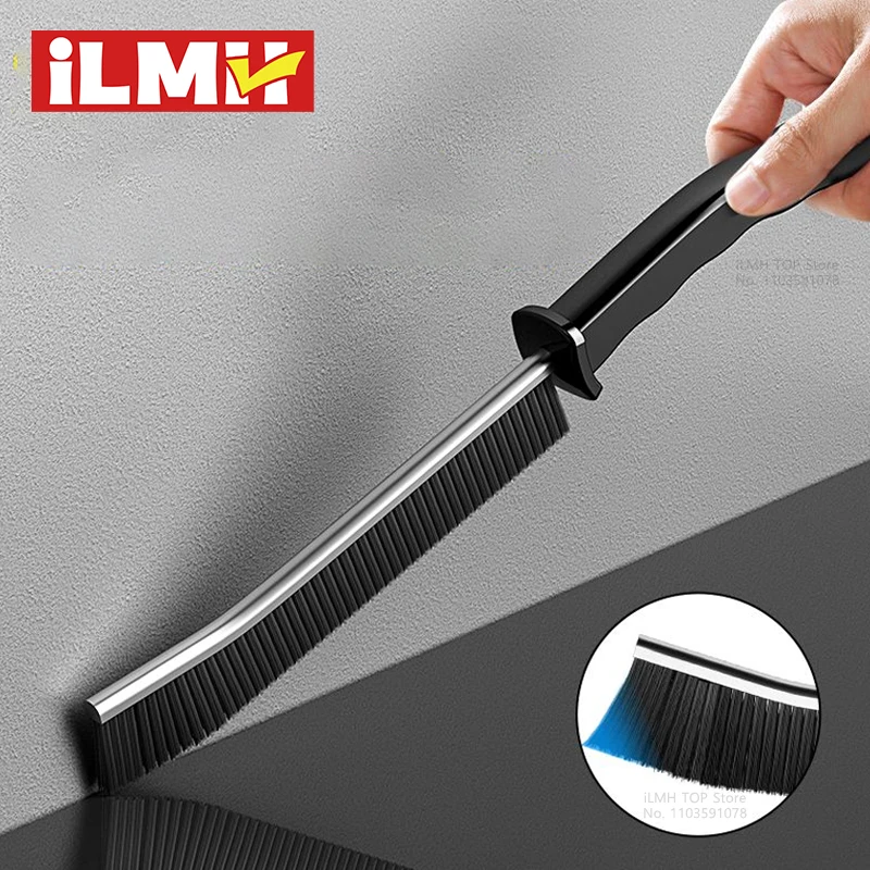 Cepillo de limpieza de grietas de cerdas duras para esquinas de costura fina, herramientas de limpieza de ventanas, cocina, baño, hogar, cepillo para juntas de azulejos