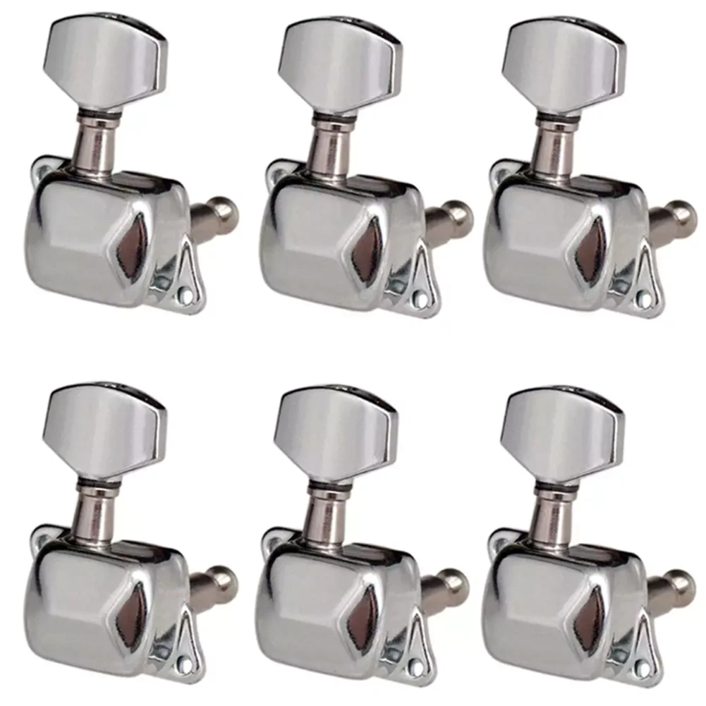 

6R Semiclosed Guitar Tuning Peg Keys Tuners Machine Head Electric Guitar Part Replacement Musical Instrument Accessories