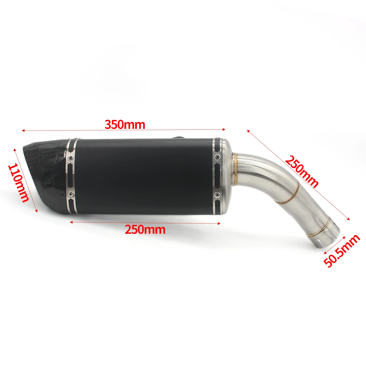 2024-2025 Titanium Alloy Exhaust Slip Front Link Pipe Carbon Laser for MT09 MT-09 Tracer XSR 900 XSR900 GT High Performance