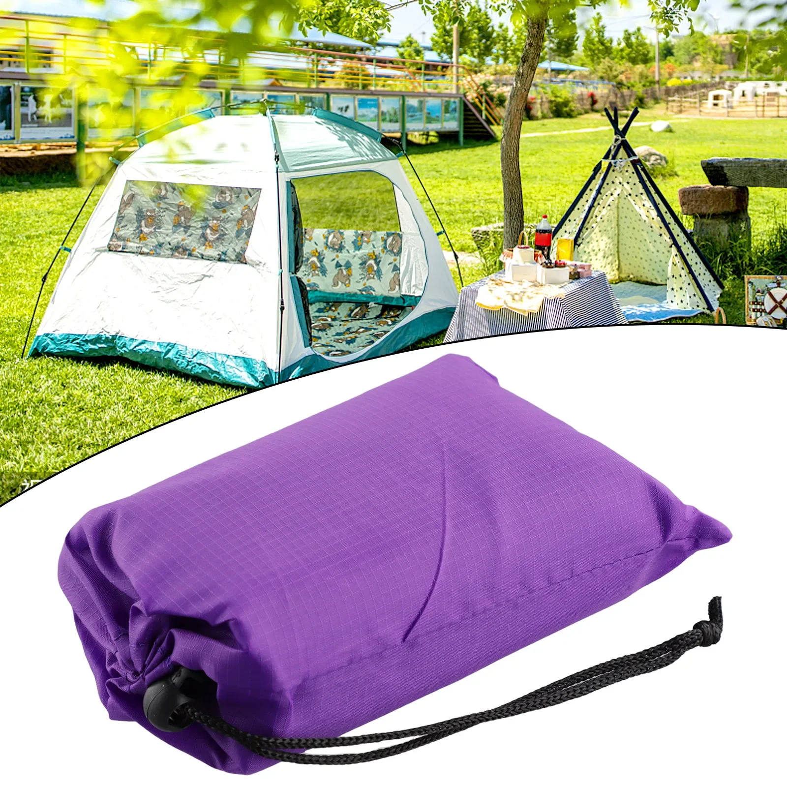 Outdoor Picnic Mat Sun Protection Mat Oxford Cloth Moisture Proof Mat Camping Rain Tarp Shelter Waterproof Cloth