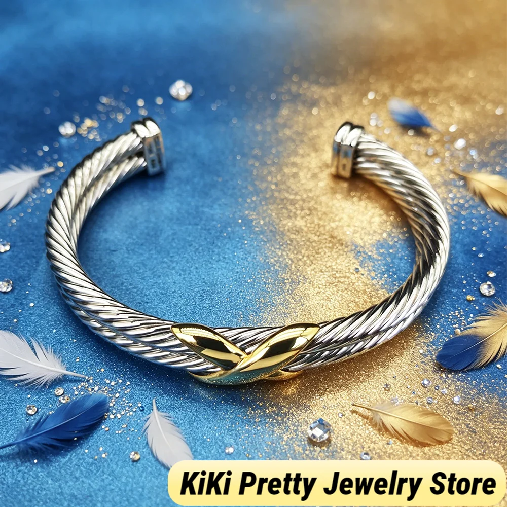 

Новые модные браслеты 2026 года разной толщины с эффектом двухслойности, подарок на День святого Валентина для повседневного ношения