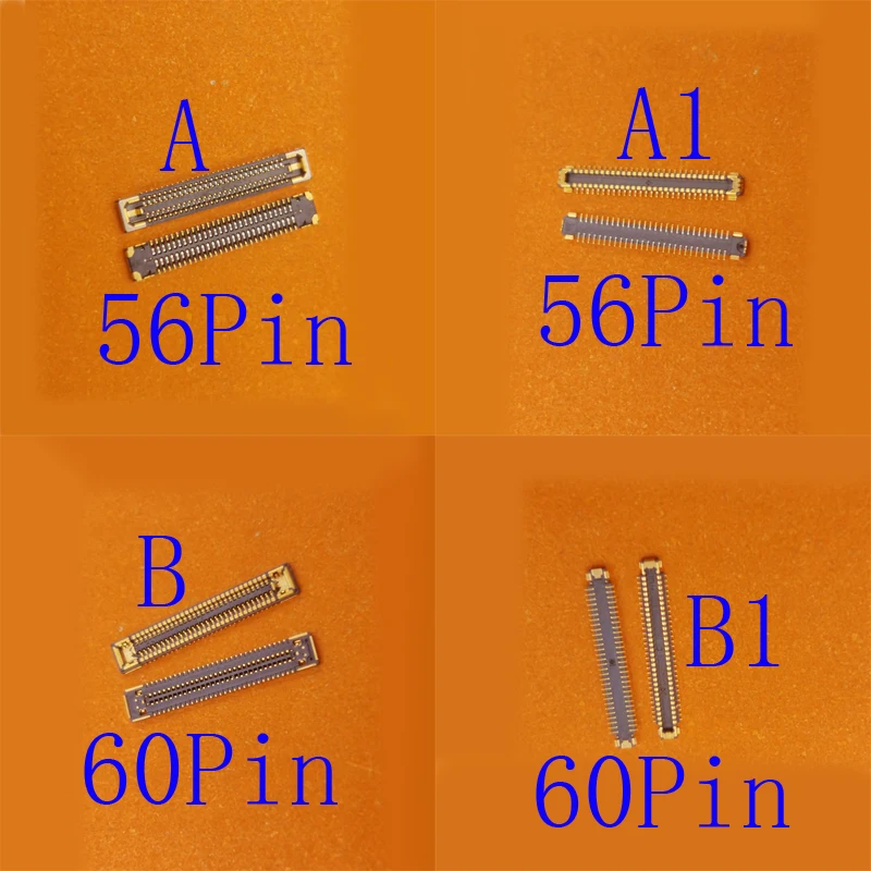 2-10Pcs FPC Connector Plug Usb Charging Signal Antenna Lcd Display For Samsung M53 M536 M52 M526 S21 FE G990 12 40 56 60 Pin