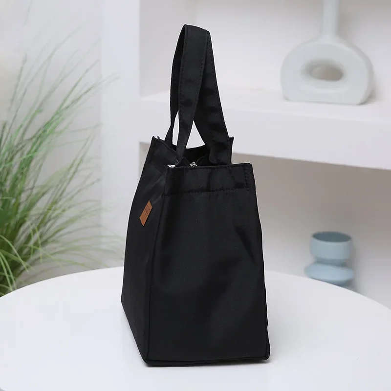 Simple Aluminum Foil Insulation Bag Work With Lunch Small Handbag Student Large Capacity Bento Bag Lunchbox Tote Bag