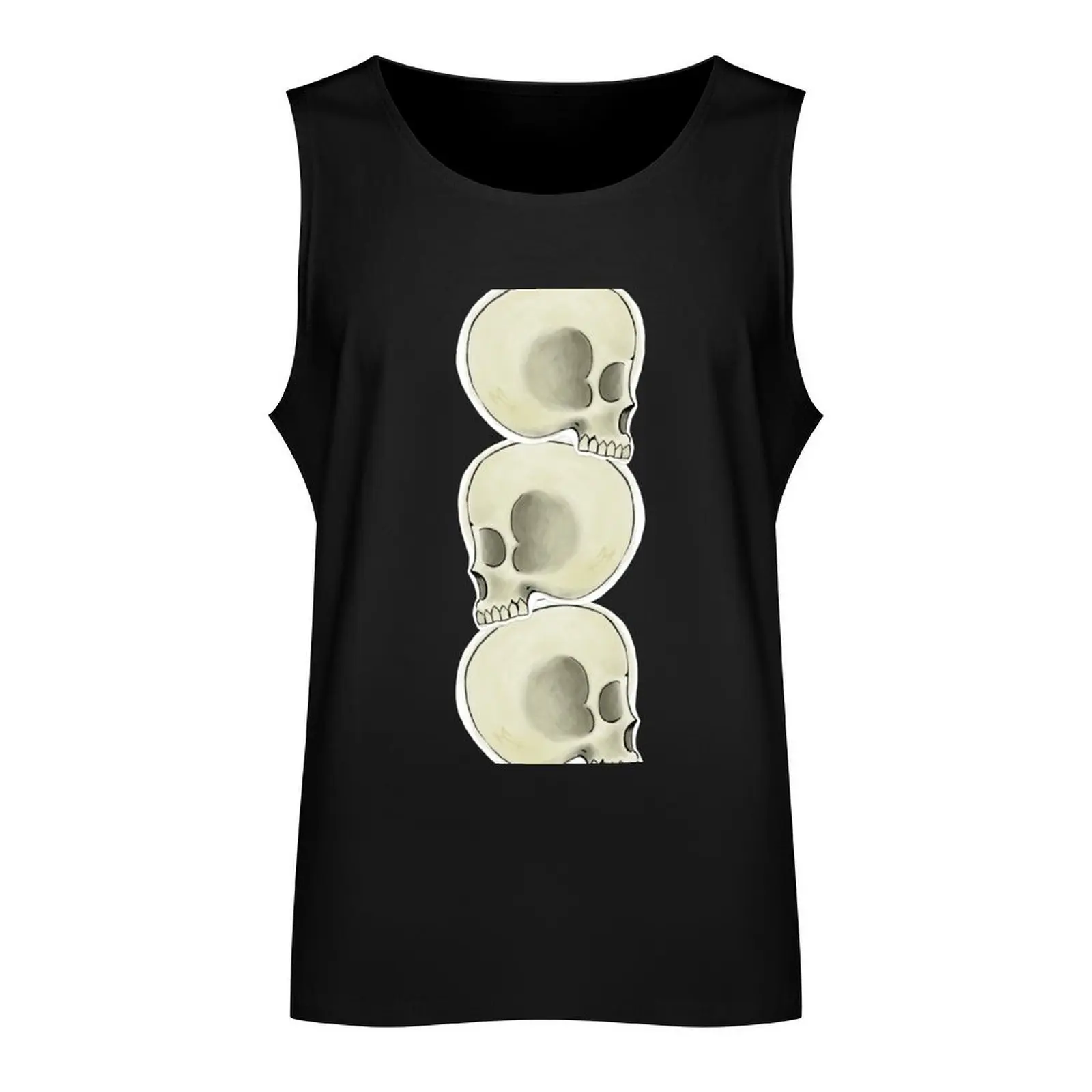 Pile of Skulls Tank Top sleeveless gym shirts male cool things gym t-shirts man bodybuilding