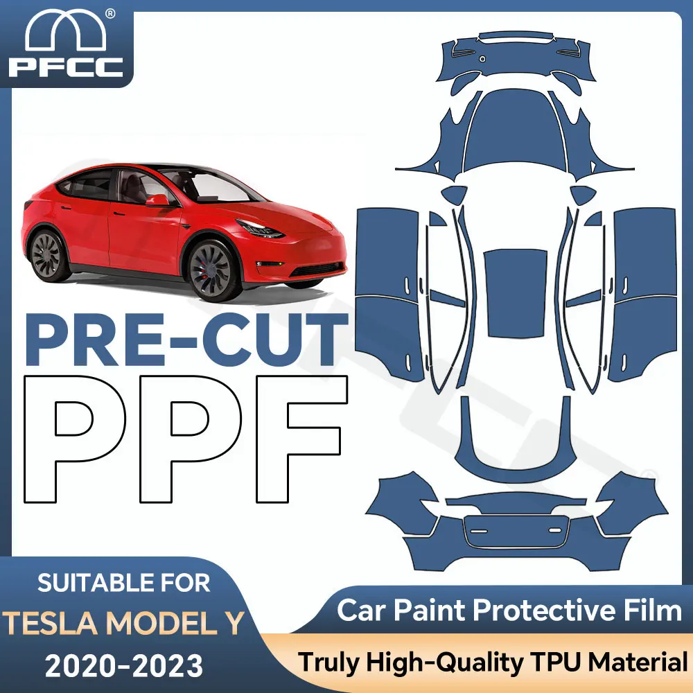 

Car Precut Paint Protection Film Full Vehicle Anti-scratch Exterior TPU PPF For Tesla Model Y 2020-2023 Car Sticker Anti-scratch