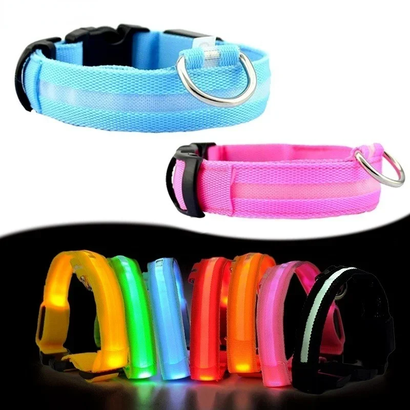 Colier Lumineux Pour Chien Dog Collar Light Up Led Pet Dog Collar Battery Powered Collar Dog Cat Collar Suministros Para Perros