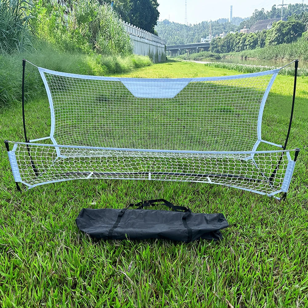 Soccer Football Training Portable Foldable High and Low Double-Sided Rebound Net Shooting Practice Net for Footwork Skillspromot
