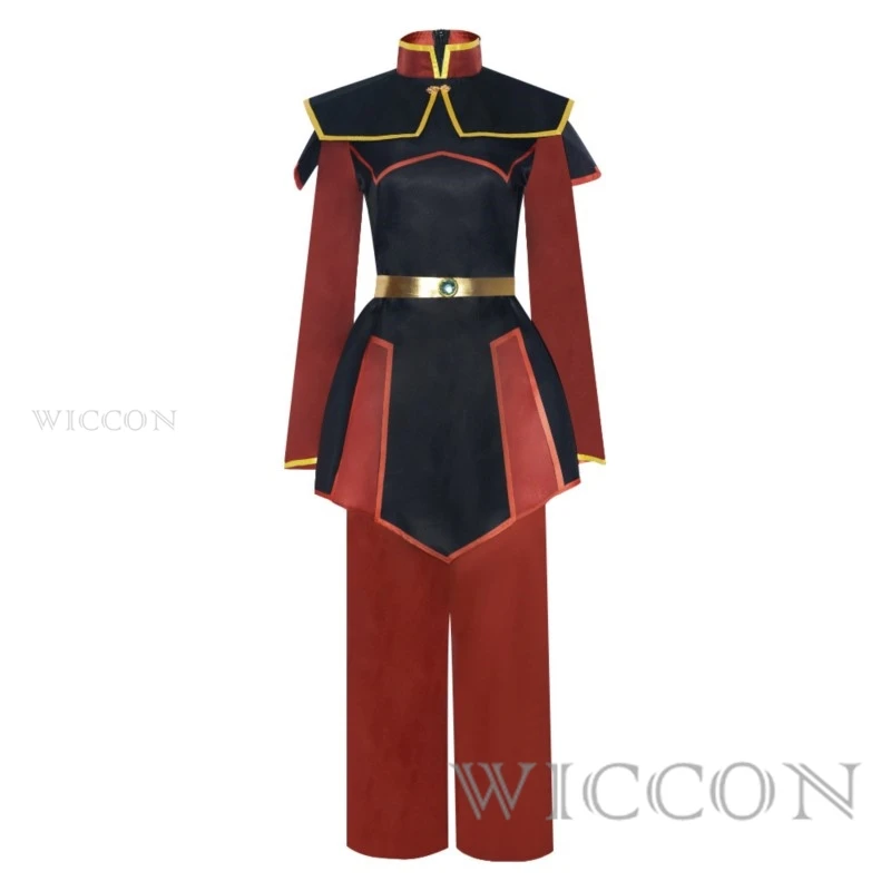 Anime Avatar Cosplay l'ultimo Airbender Azula Cosplay set Costume Cosplay Halloween Cosplay abbigliamento con parrucca xxxl