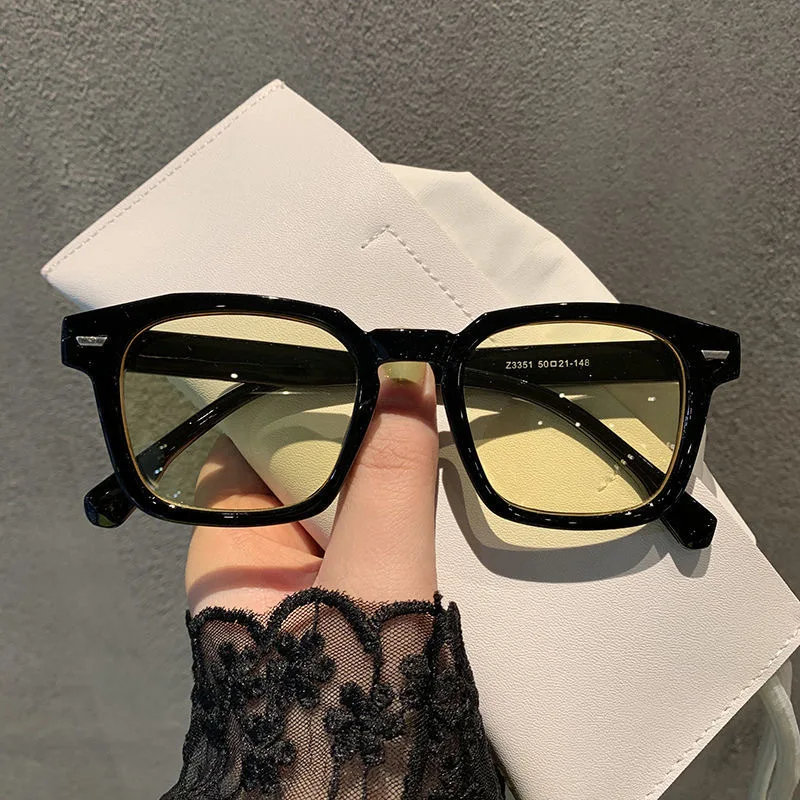 New Unisex Rectangle Vintage Sunglasses 2023 Fashion Design Retro Sun Glasses Female Lady Eyeglass Cat Eye Casual Goggles UV400