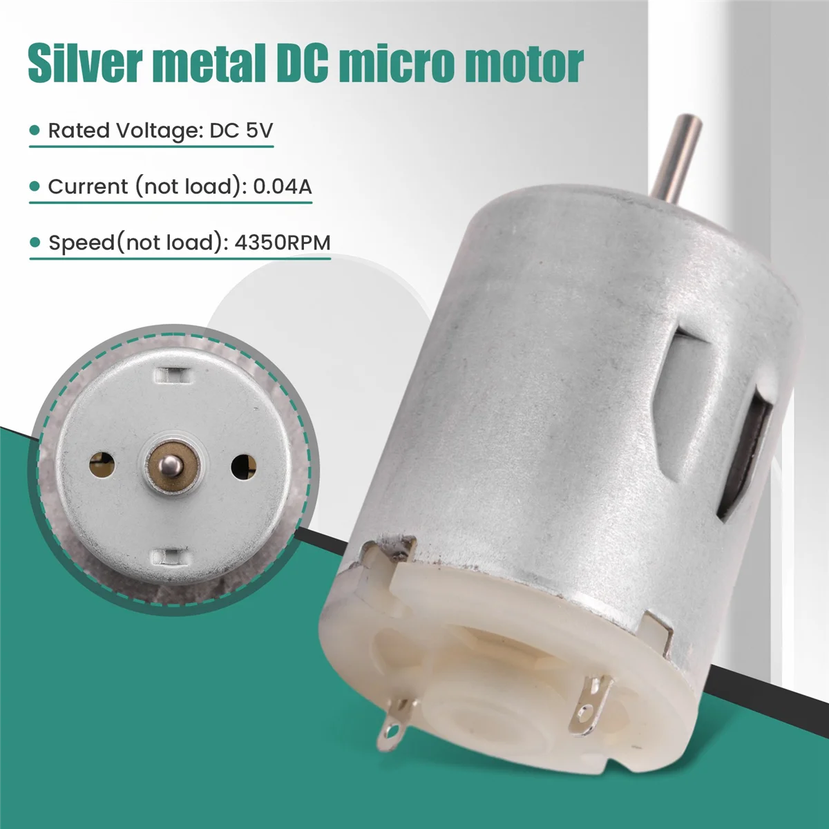 Motor eléctrico pequeño para ventiladores USB, DC 5V, 4350RPM, 0.04A
