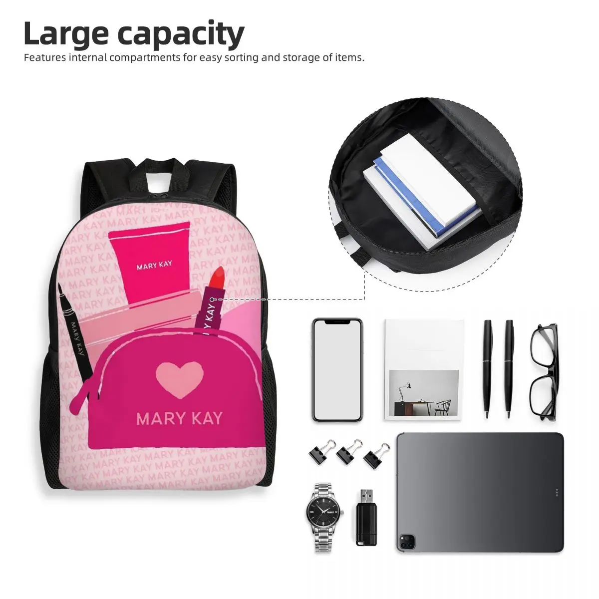 Mochila Mary Kay, gran oferta, mochila de gran capacidad para niños y niñas, bolso escolar, bolsos de hombro para hombres y mujeres