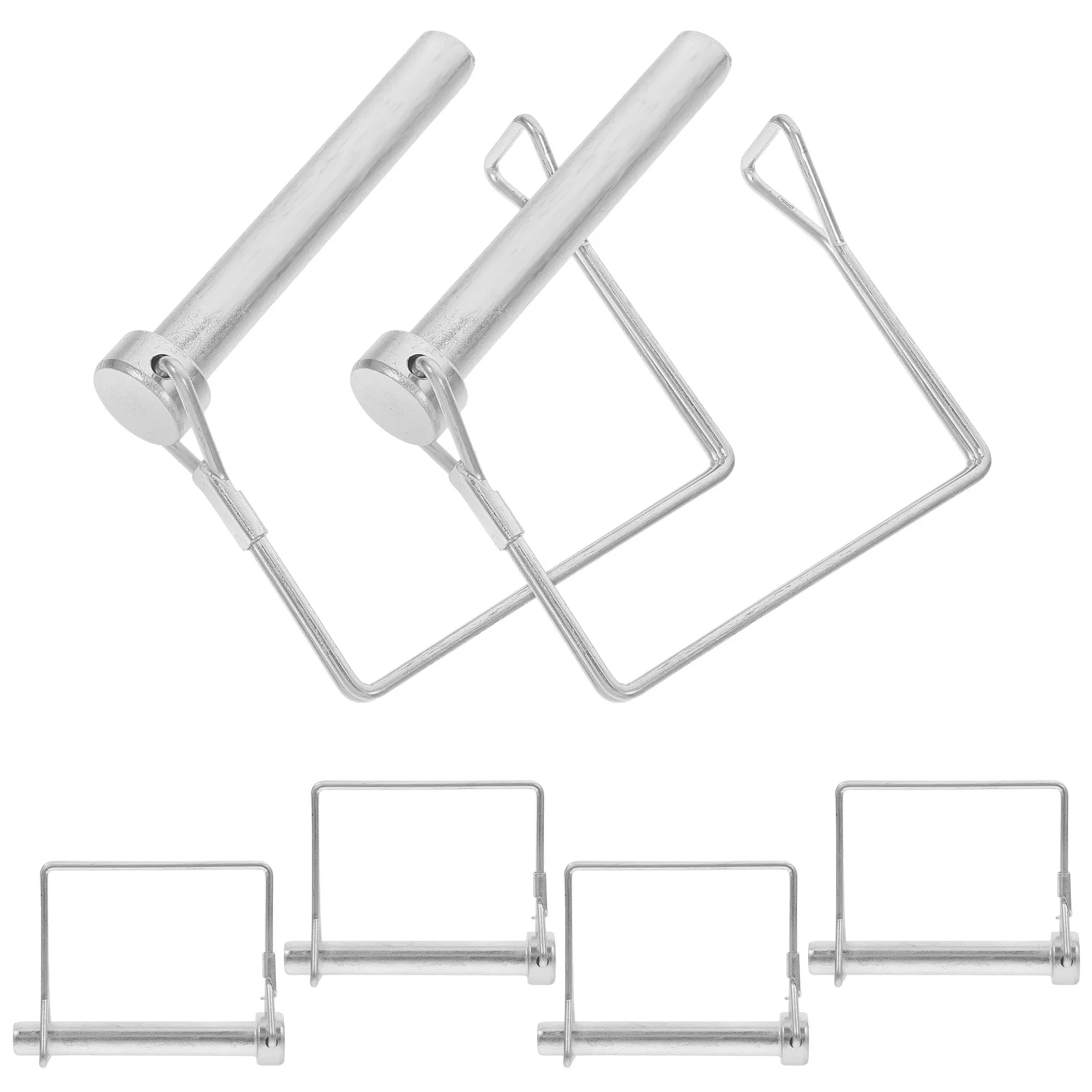 

6Pcs Square Safety Lock Pins Heavy Duty Carbon Steel Trailer Hitch Pin and Clip for Lawn Garden Farm Trailer Pins