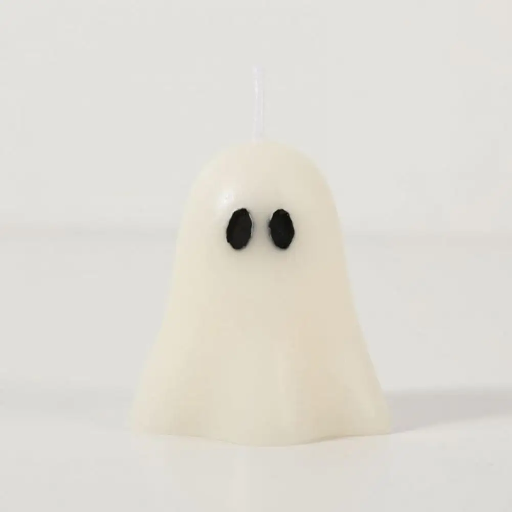 Velas con forma de fantasma, elegantes velas de fantasma, Blanco escalofriante, decoración de fiesta de Halloween, mesa perfumada para Halloween
