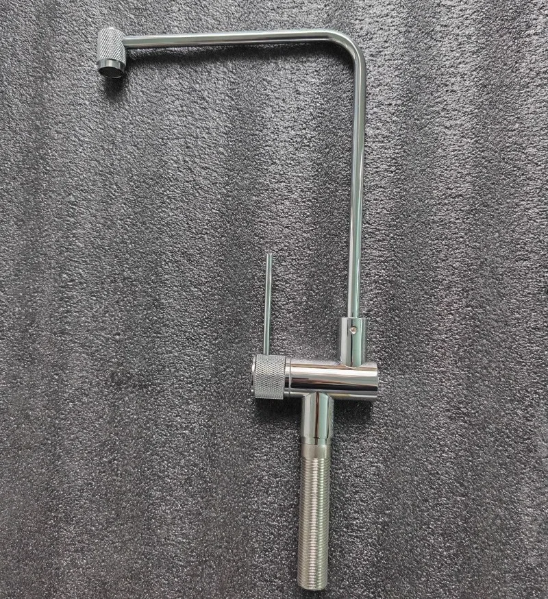 New Direct Drinking Faucet Total Brass Sinle Lever Lead Free Kitchen Sink Tap Single Cold Rotation Brush Gold Kitchen Tap