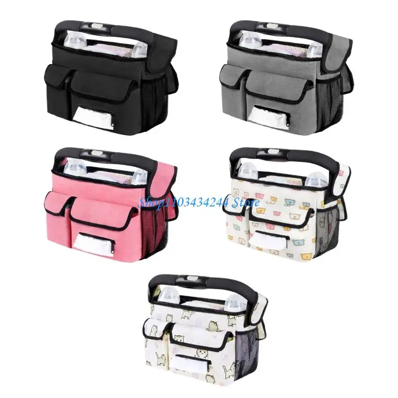 

G2TC Lightweight Baby Strollers Storage Bag Reinforced Stitching Holds Essential Item