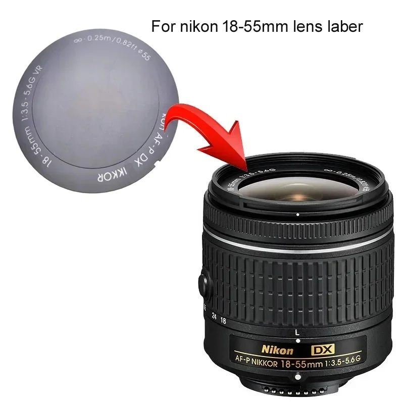 For Nikon 18-55 1：3.5-5.6G VR AF-P DX Domestic New Front Lens Pressure Ring Decorative Ring label