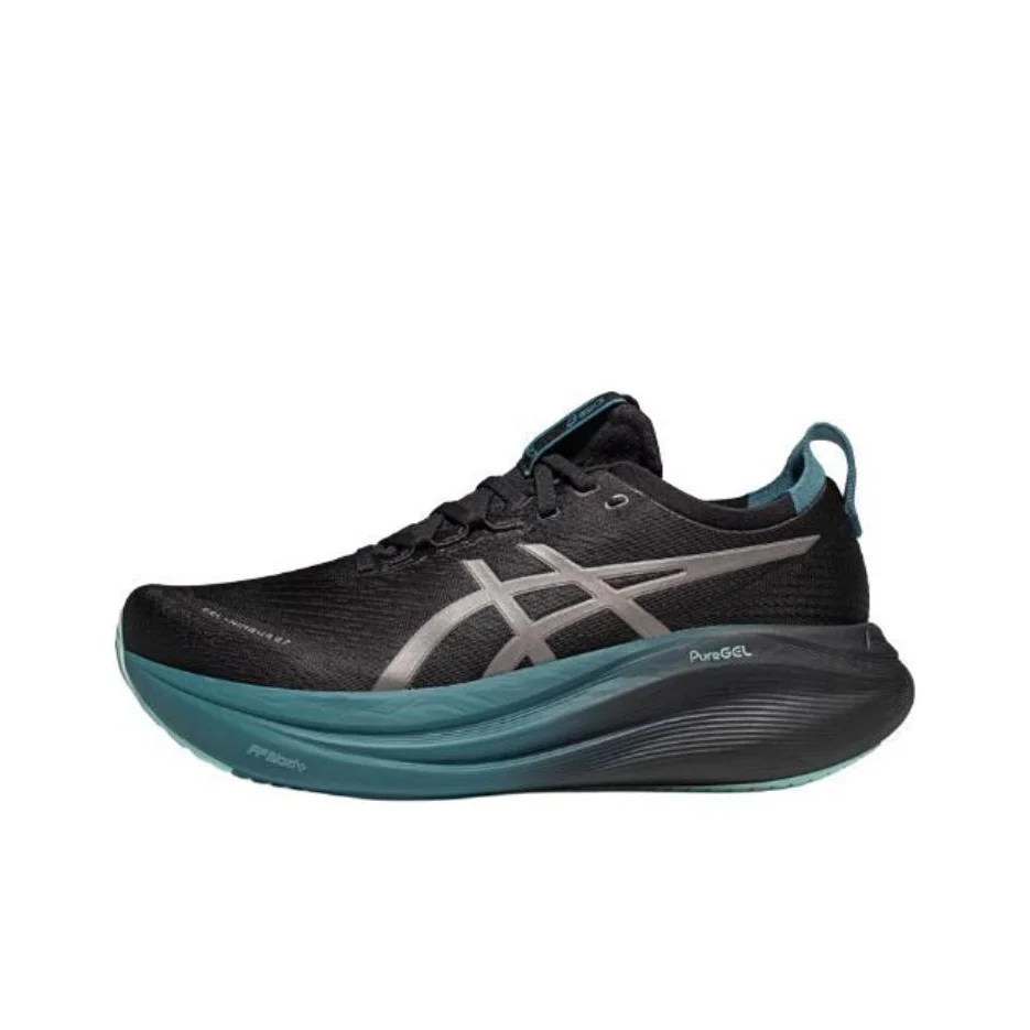 

ASICS GEL NIMBUS 27 Abrasion Resistant Breathable Low top Marathon Long Distance Running Shoes Men's Black 1011C093-001