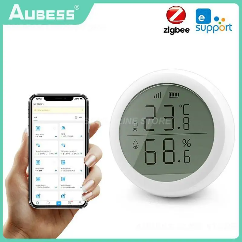 

Smart Home Temperature And Humidity Sensor Real-time Changes Temperature Humidity Sensor Digital Thermometer Hygrometer