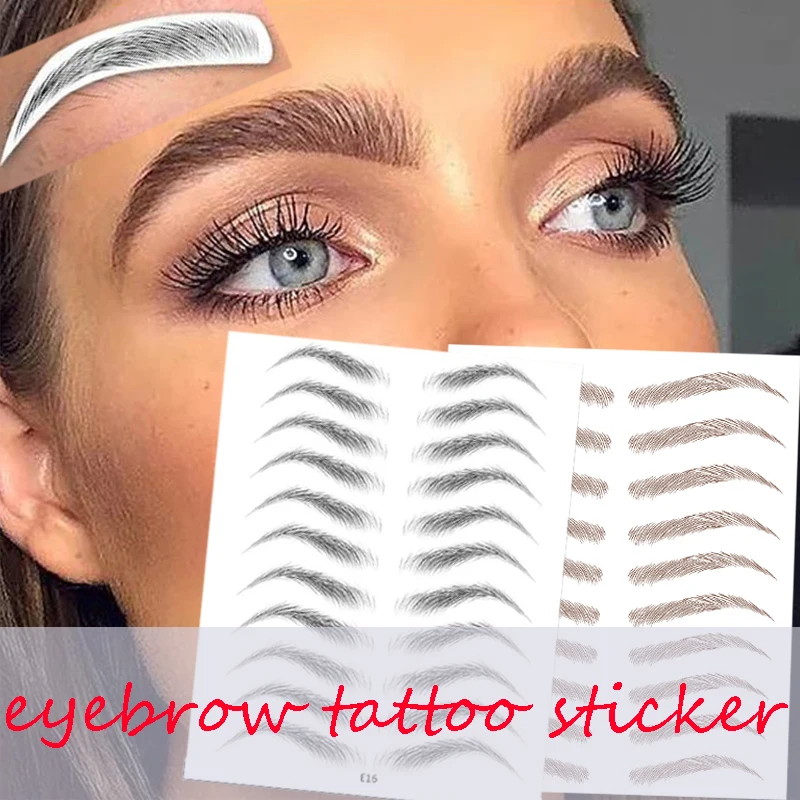 Autocollants de sourcils ressemblant à des cheveux 4D, maquillage imperméable, autocollant de tatouage, longue durée, faux sourcils naturels, cosmétiques