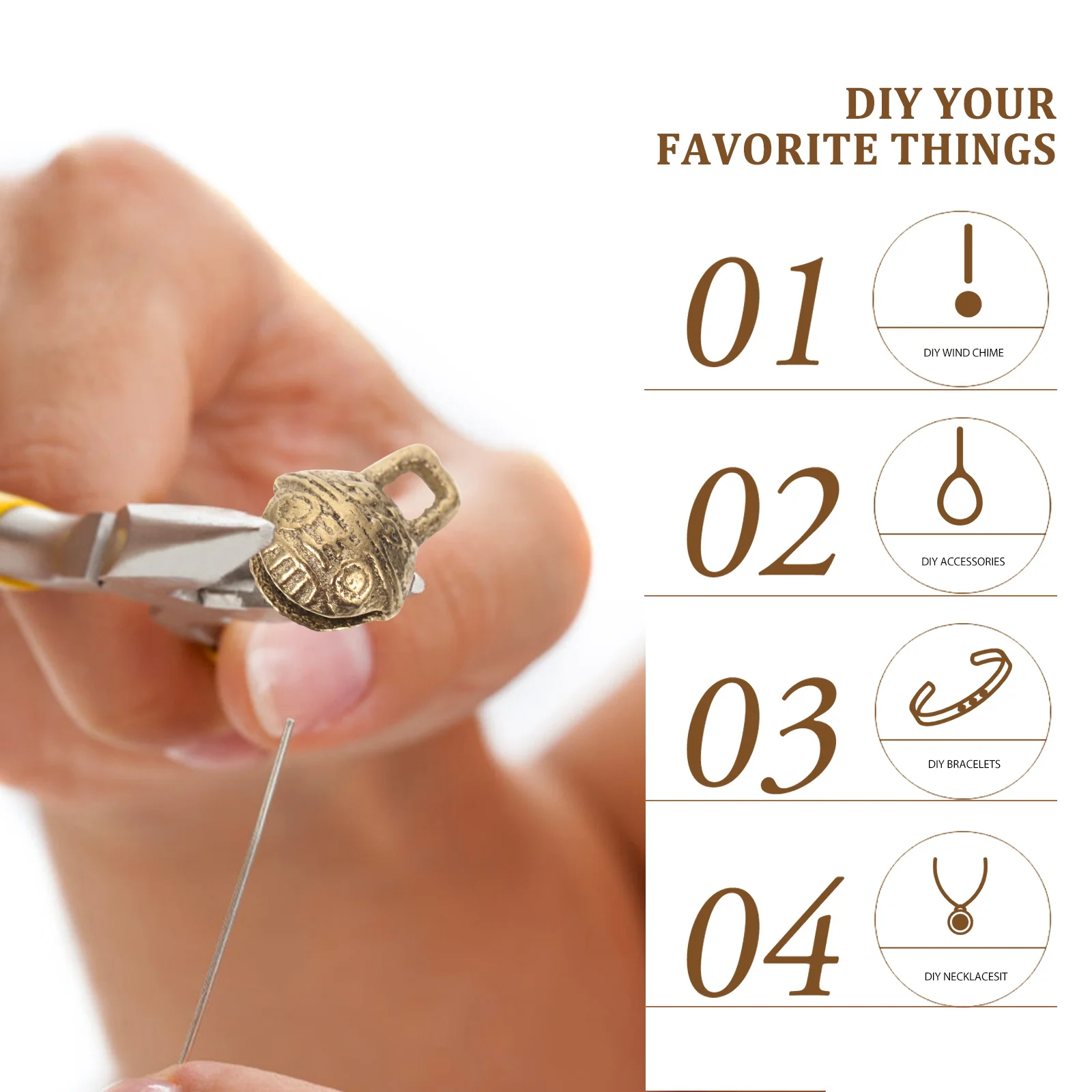 

30Pcs Festival Craft Bells Retro Charms for DIY Jewelry Making Pendant Ornament Home Garden Decor Handcraft Small Bells