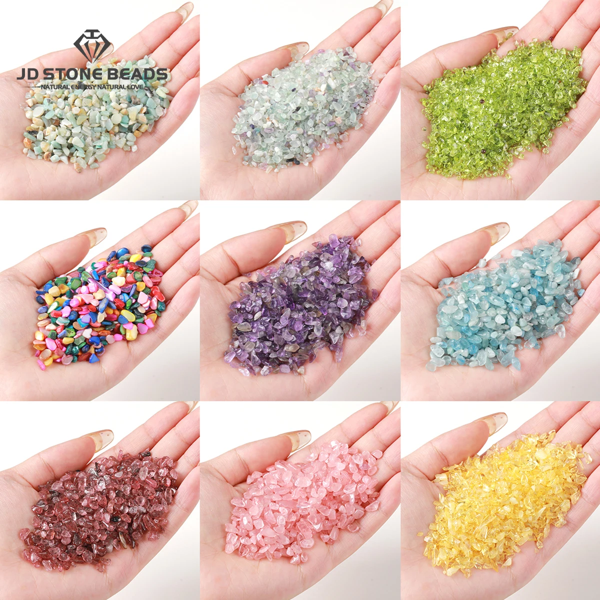 

100g/lot Natural Stone Gravel Crystal Chip Quartz Ore Mineral Reiki Healing Tumbled Specimen Home Aquarium Fish Tank Decoration