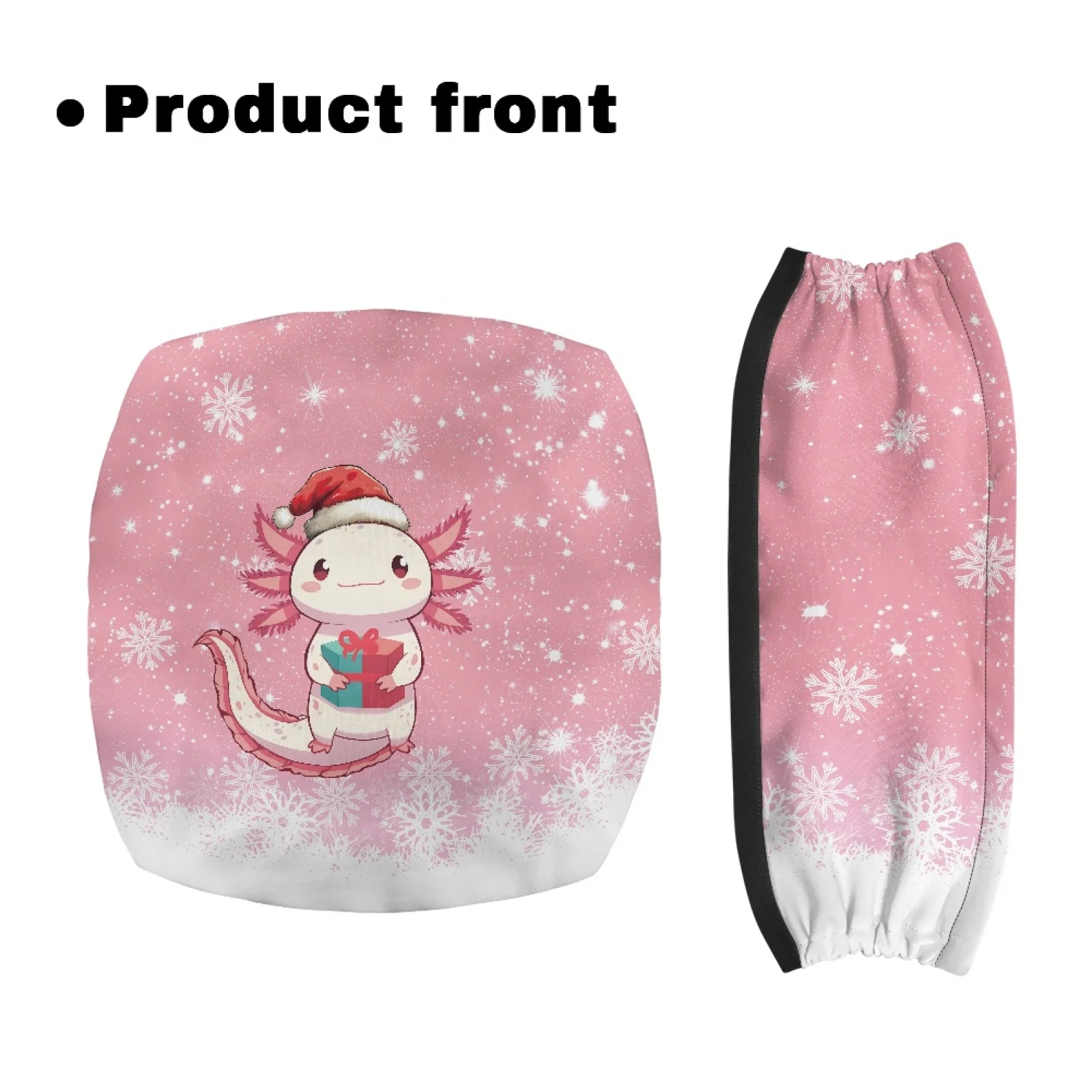 Coloranimal Axolotl Print 2 Pcs Rollator Seat Back Rest Covers Polyester Rollator Seat Back Cover for Ladies
