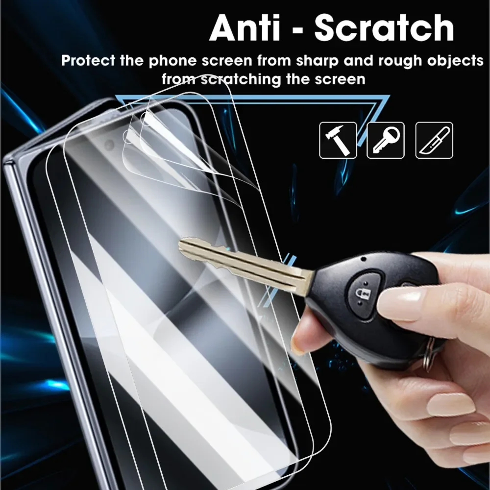 Гидрогелевая пленка 9 в 1, защитные пленки для экрана снаружи и внутренней линзы для Google Pixel 10 Pro Fold HD, комплект защитных стеклянных пленки с полным покрытием