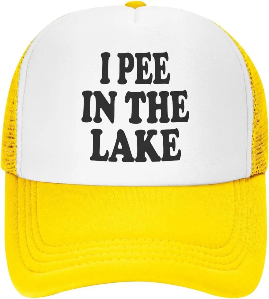 

I Pee in The Lake Hat Funny Trucker Hats Men Women Humor Summer Pool Party Snapback Baseball Cap