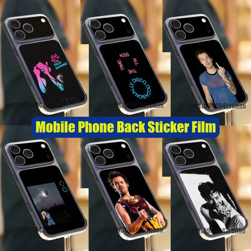Para Kiss All The Time H-Harry S-Styles, Adhesivo para la Parte Trasera del Teléfono iPhone 17 Pro Max, Vinilo Decorativo, Personalizable, Cobertura Total