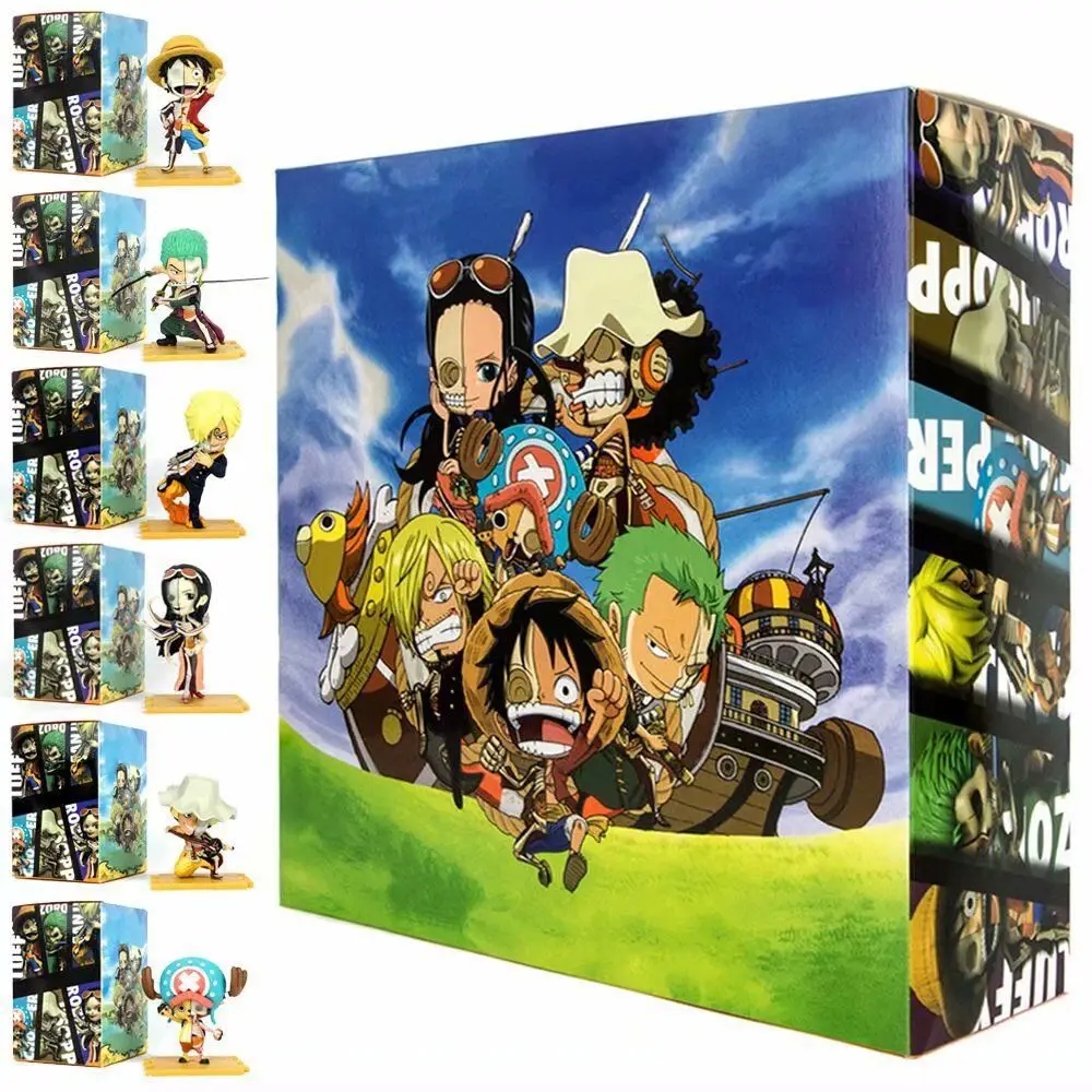 Bandai semi-anatomy series, pirate, blind box, Luffy, Sauron, Chopper, figure tide play animation peripheral  a complete set