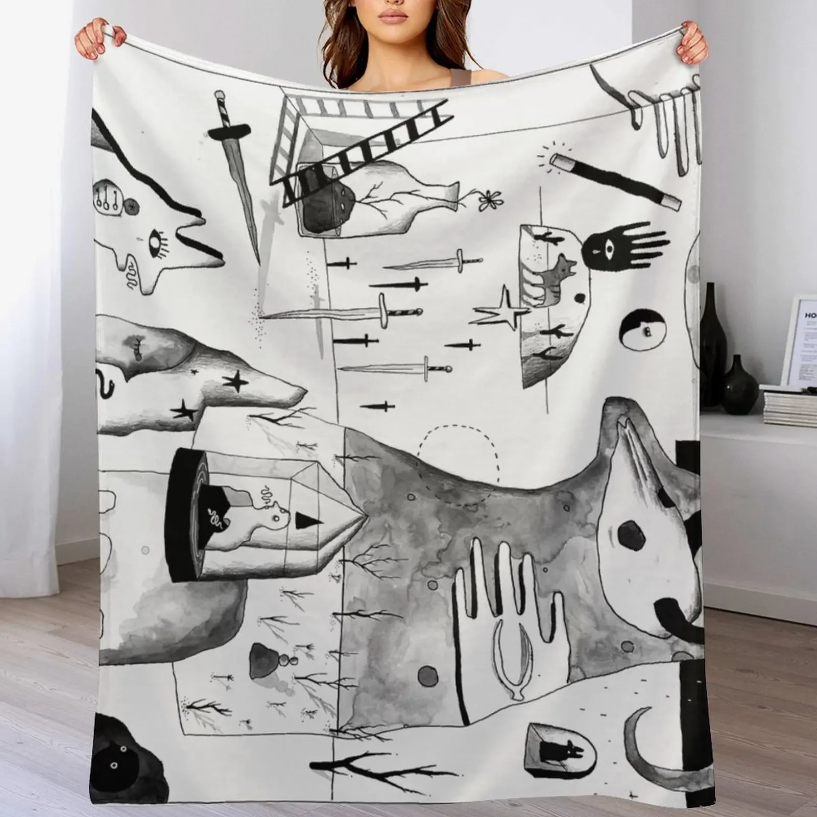 It never used to rain here Throw Blanket Luxurious Soft Blanket Holiday Gift for Family