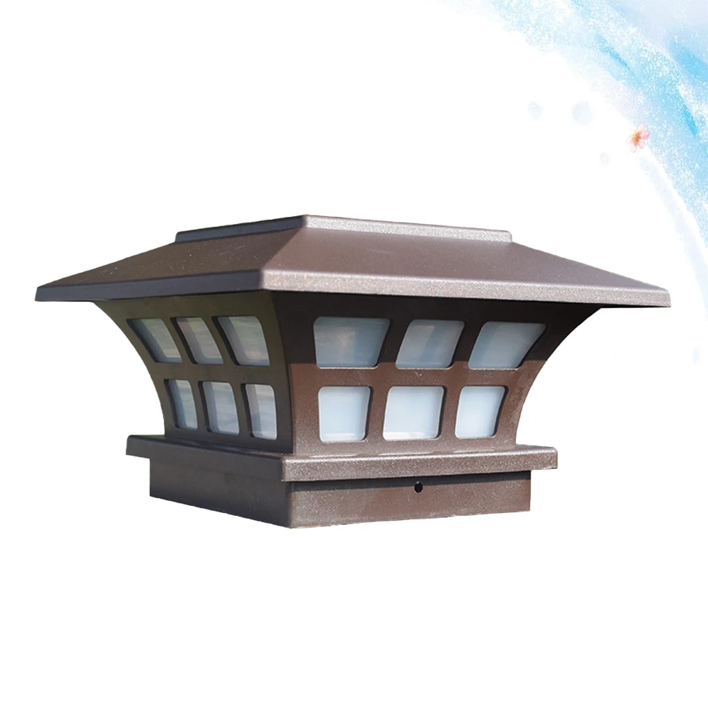 

Solar Powered Lamp Waterproof Post Lights Outdoor Garden Light Decoration Pillar LED Full Solar Energy Rechargeable Ideal Patio