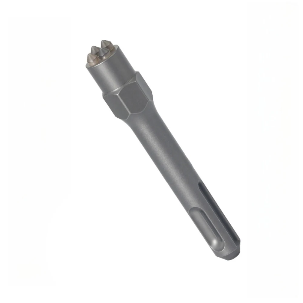 For Plastering Preparation Carbide Hammer Bits Chisel Head Set Cemented Carbide Multi-tooth Tip Design For Electric Picks