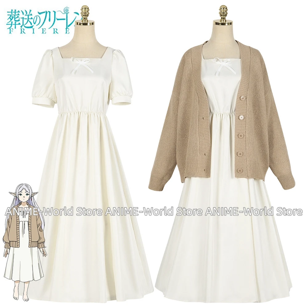 

《Custom size》Frieren: Beyond Journey's End Sousou no Frieren Winter Coat Dress Cosplay Costume Uniform Wig Woman