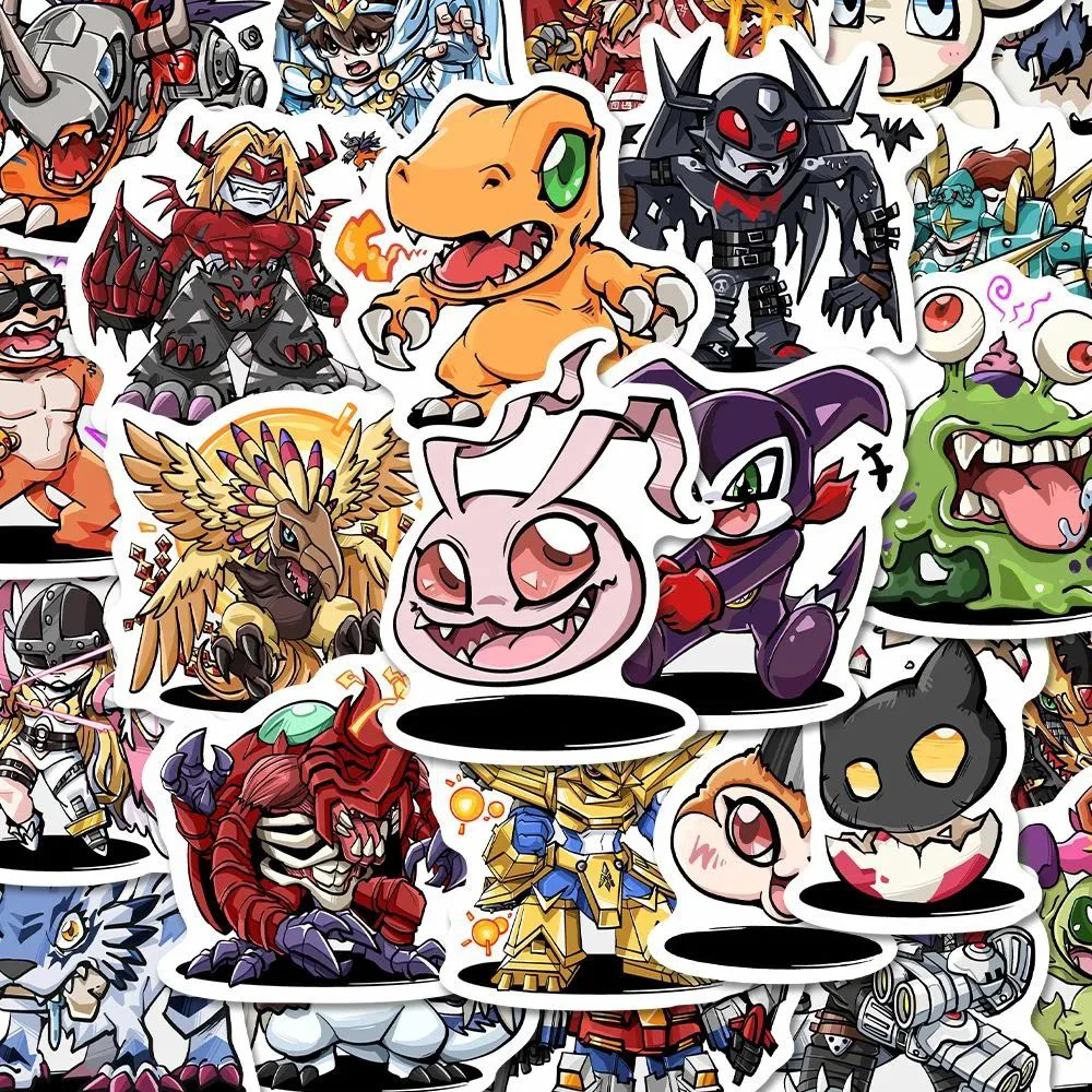 10/30/54pcs Classic Japan Cartoon Digimon Stickers Cool Anime Sticker Phone Case Guitar Laptop Graffiti Waterproof Decals Toys